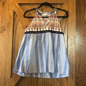 THML Mixed Media Sleeveless Top